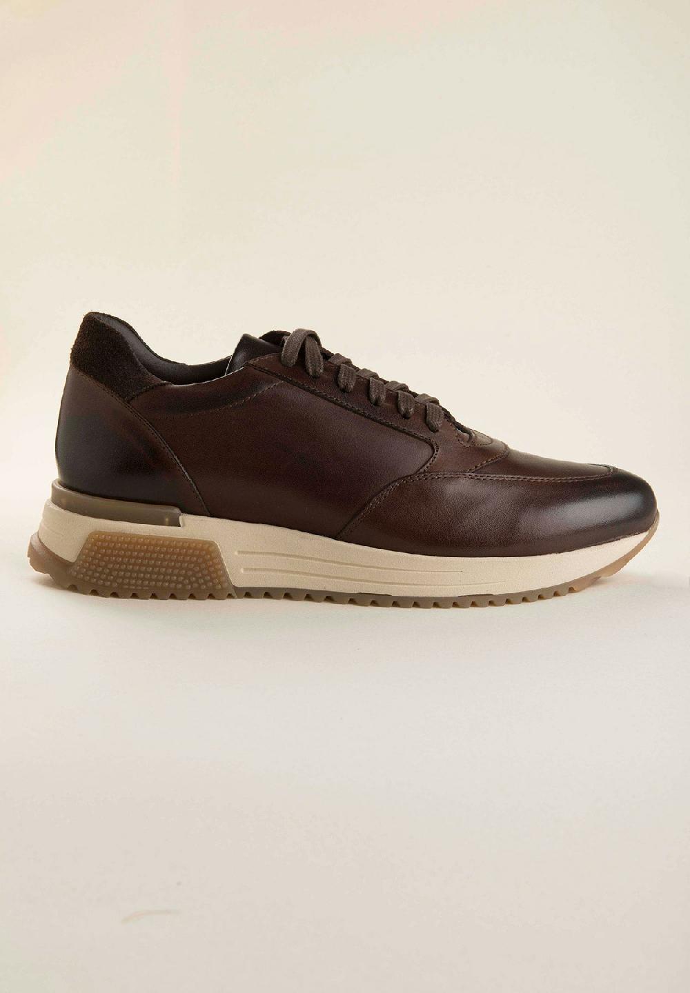 Angelico Sneakers moro pelle Outlet