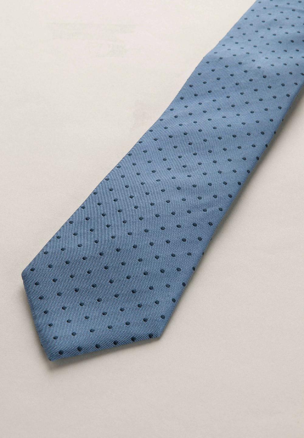 Angelico Cravatta azzurra pois seta In Vendita