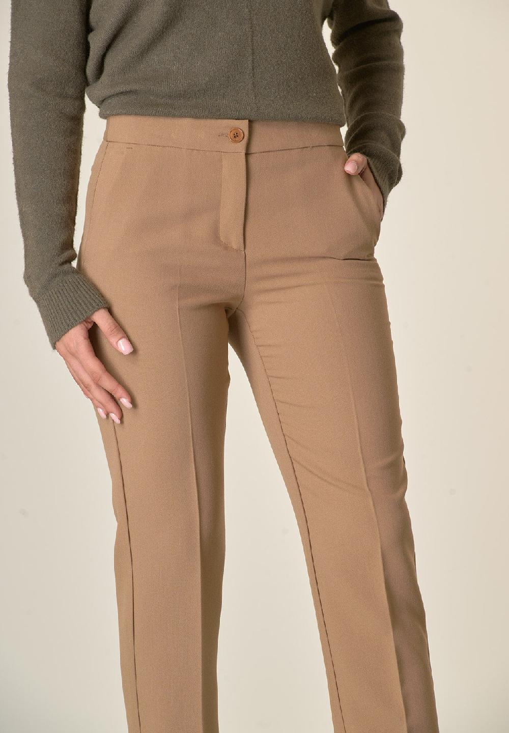 Angelico Pantalone cammello sigaretta Spedizione Gratuita