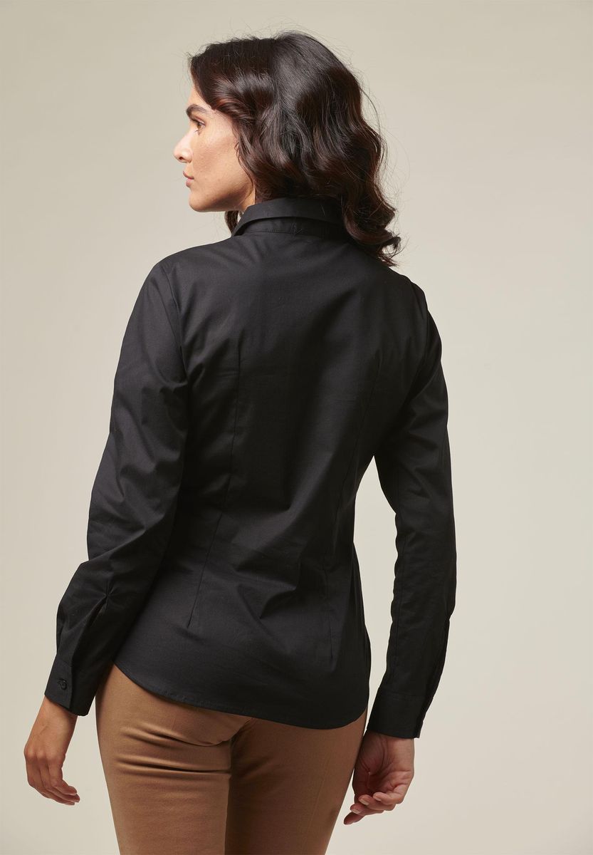 Angelico Camicia donna nera elasticizzata Convenienza