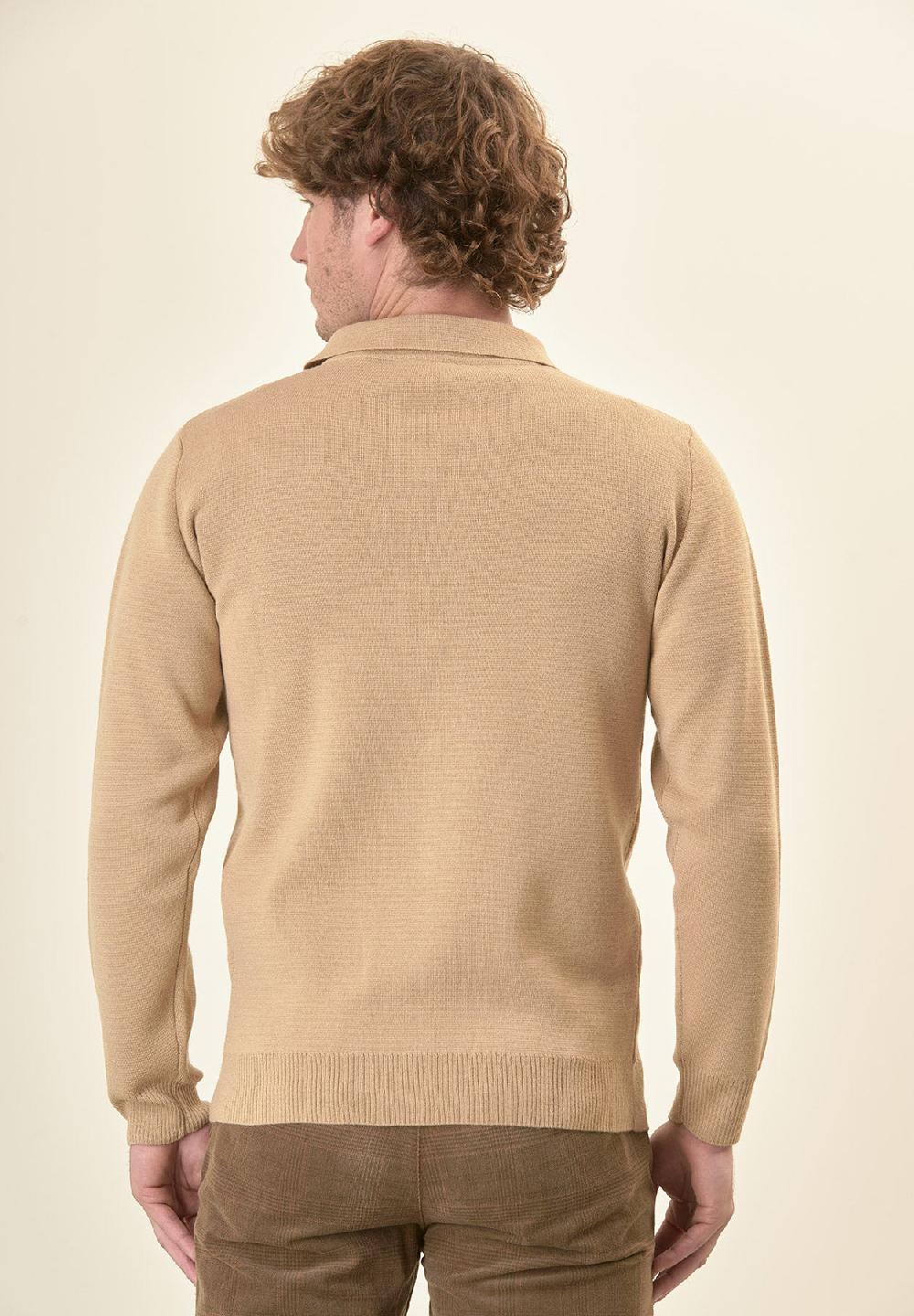 Angelico Giacca beige punto milano bottoni Economico