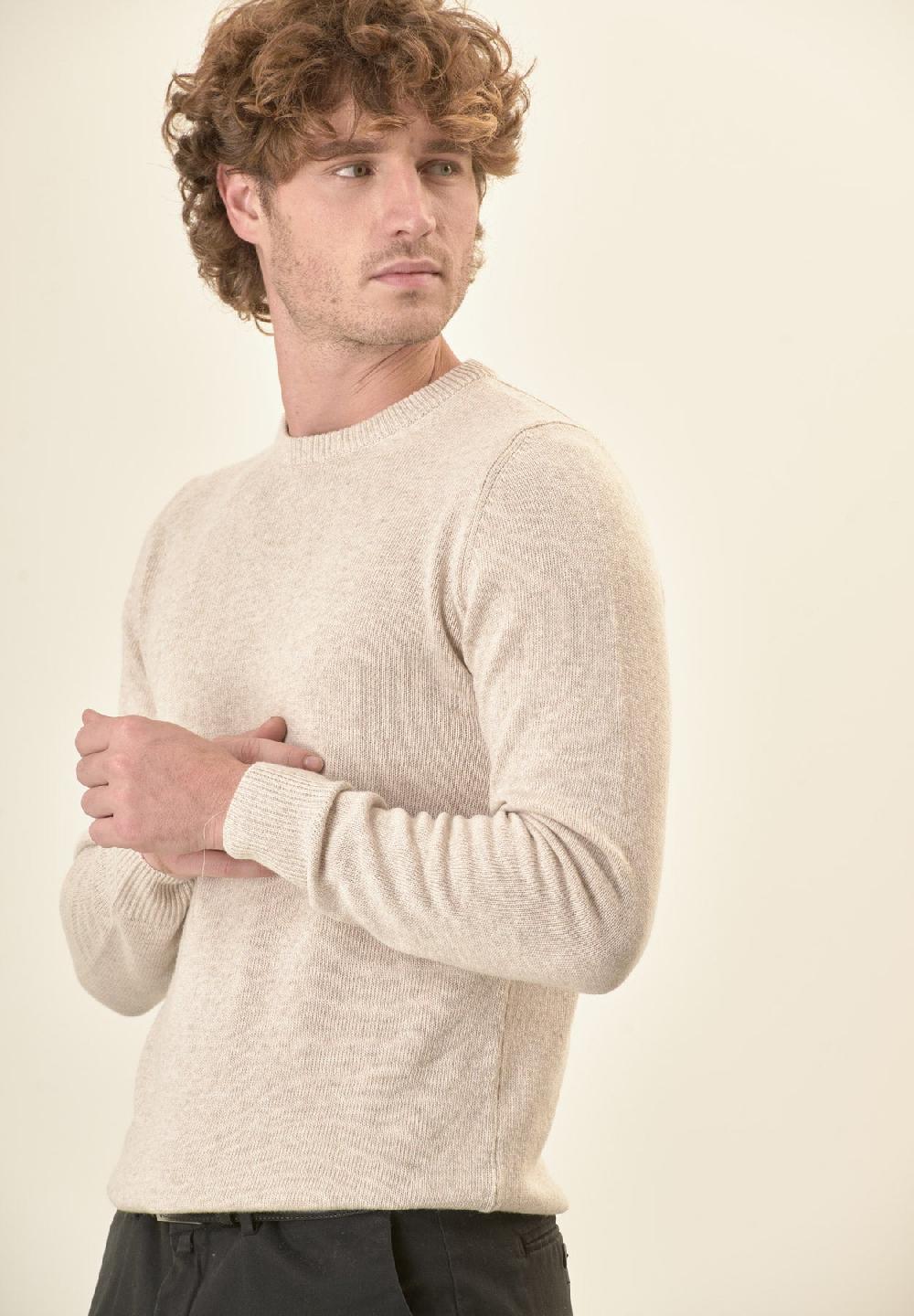 Angelico Girocollo naturale misto cashmere Online