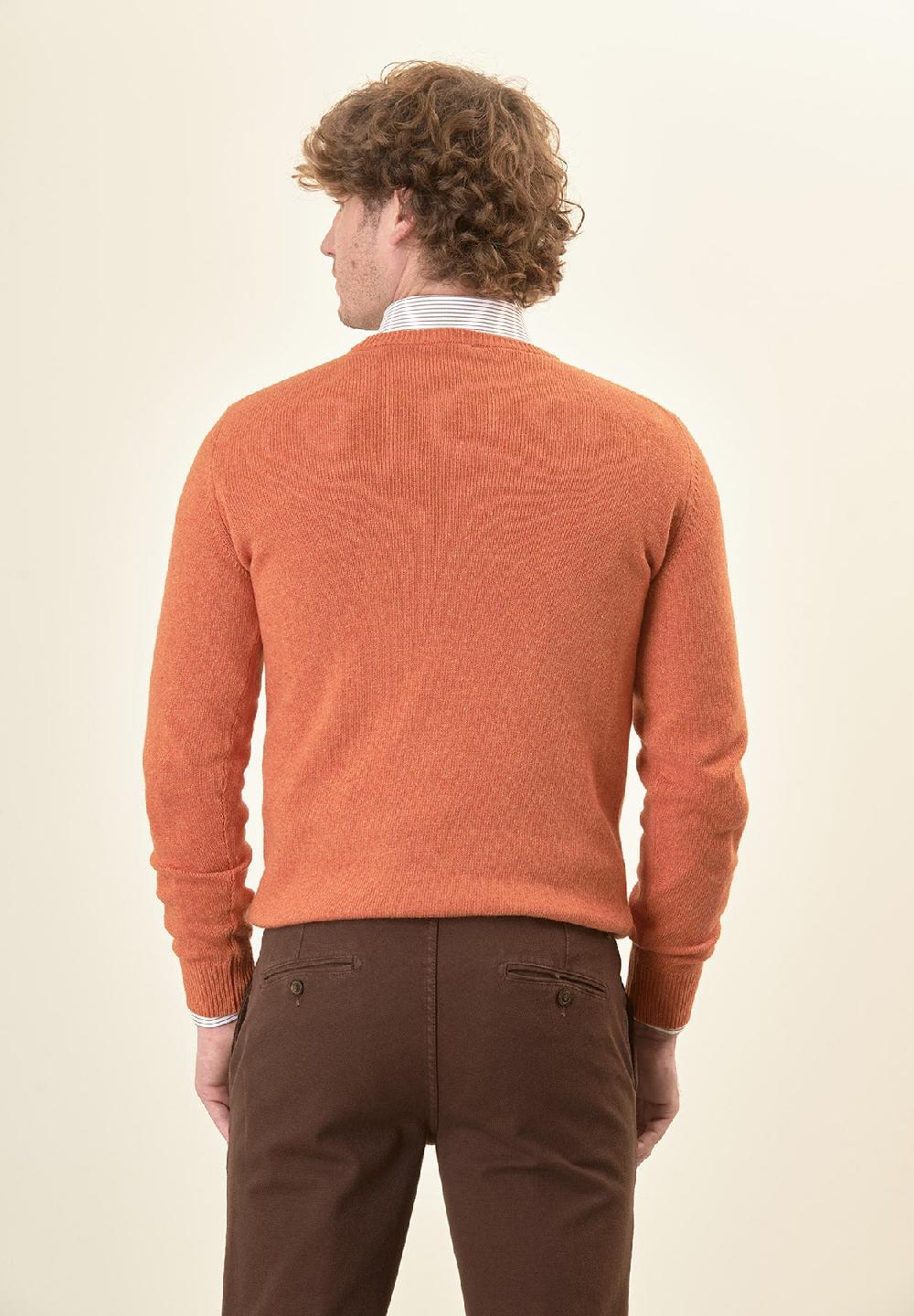 Angelico Girocollo arancione misto cashmere Outlet