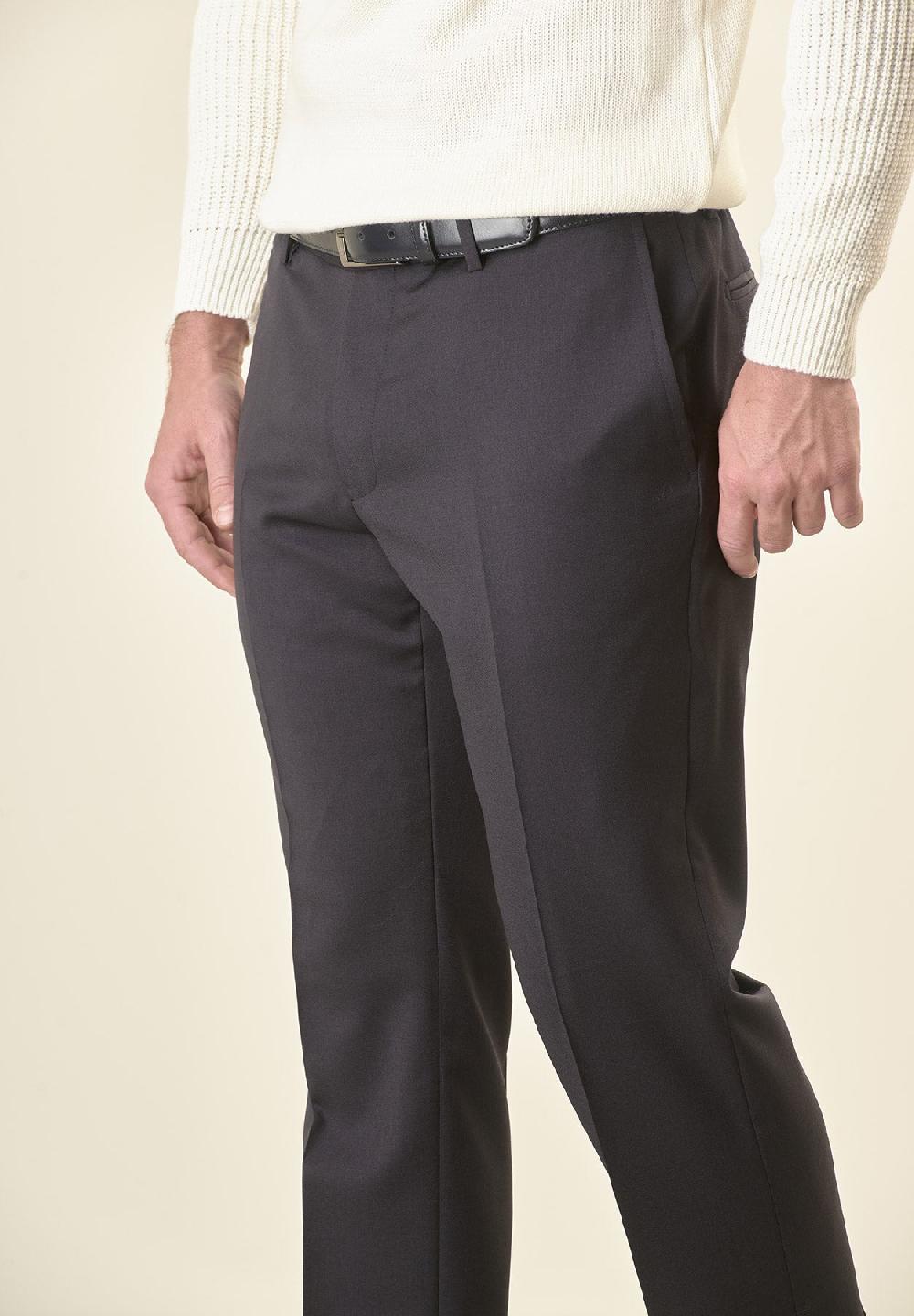 Angelico Pantalone blu sallia lana vergine stretch custom fit Hotsell