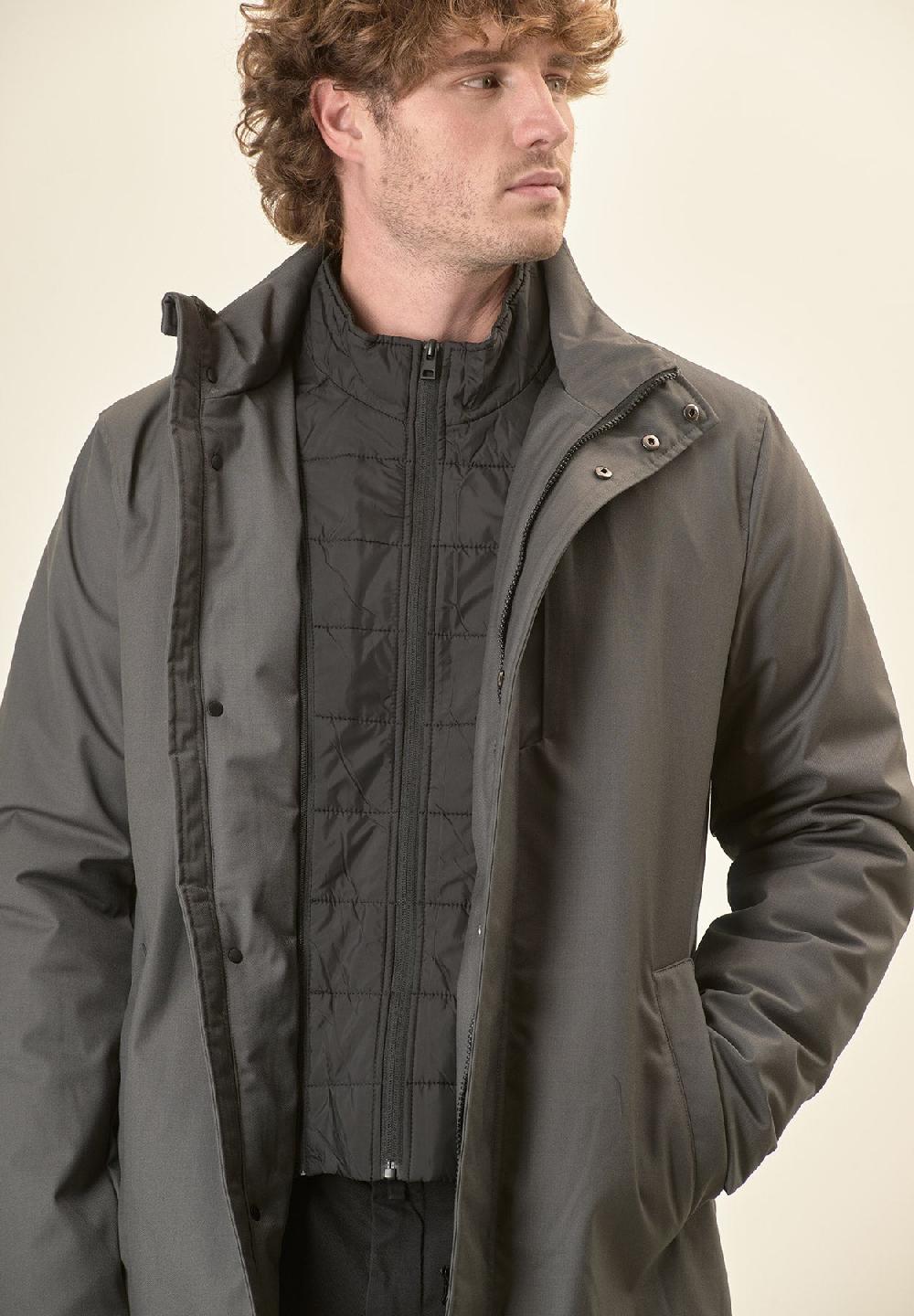 Angelico Giaccone city coat verdone pettorina removibile In Linea