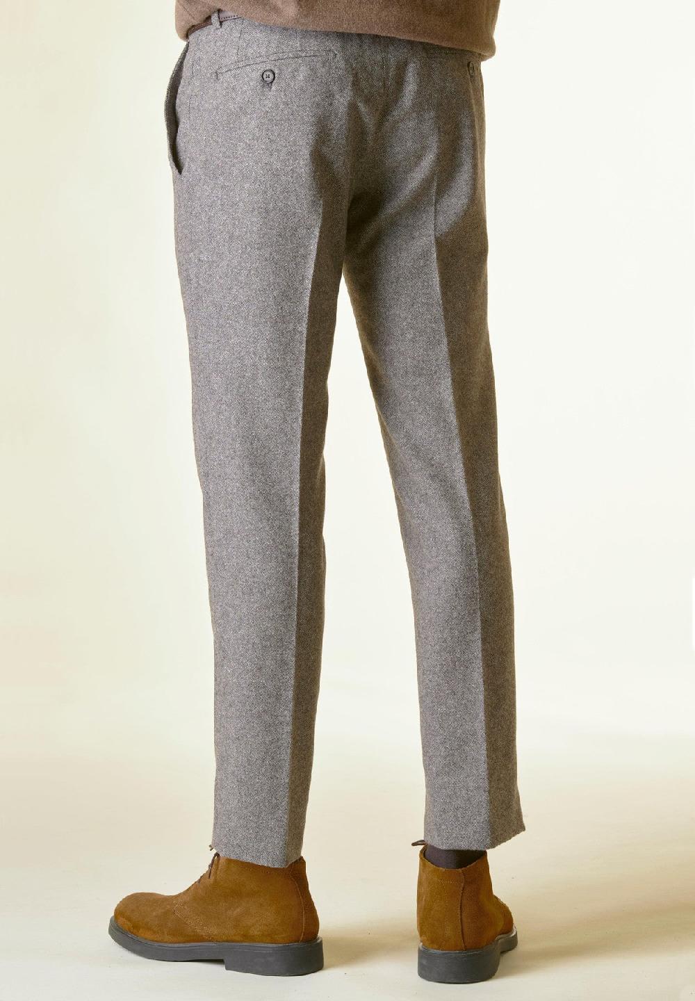 Angelico Pantalone moro sale-pepe lana custom Qualità