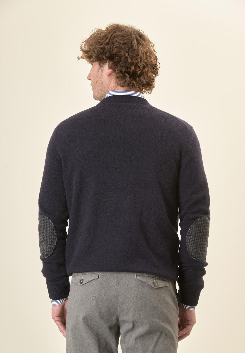 Angelico Scollo V blu scuro toppe Offerte giornaliere
