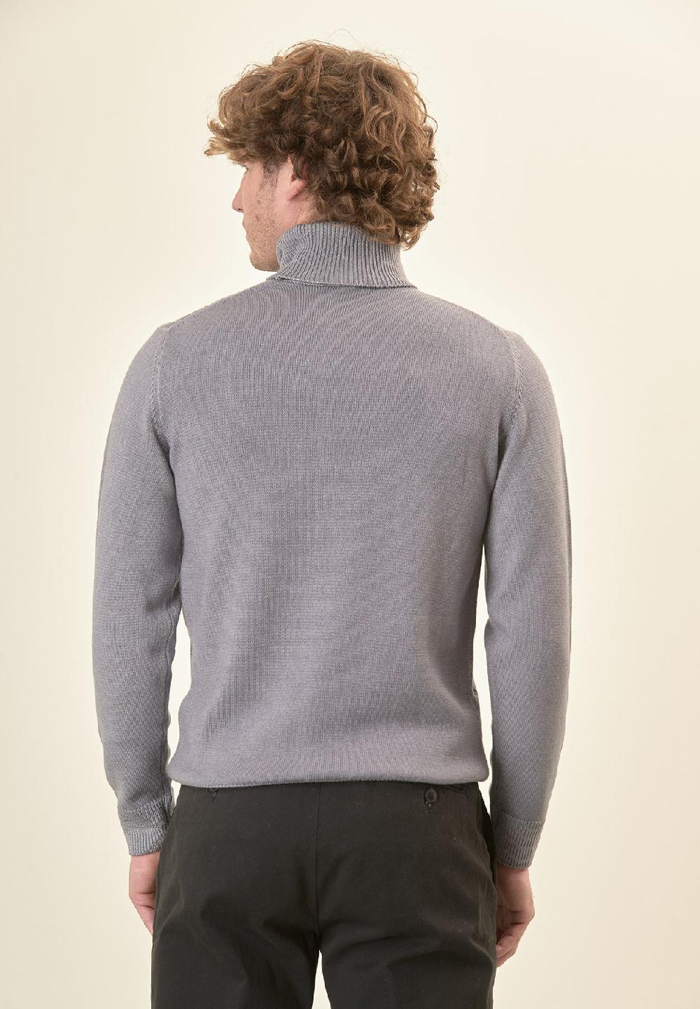 Angelico Dolcevita grigio trecce lana acidata Sconto