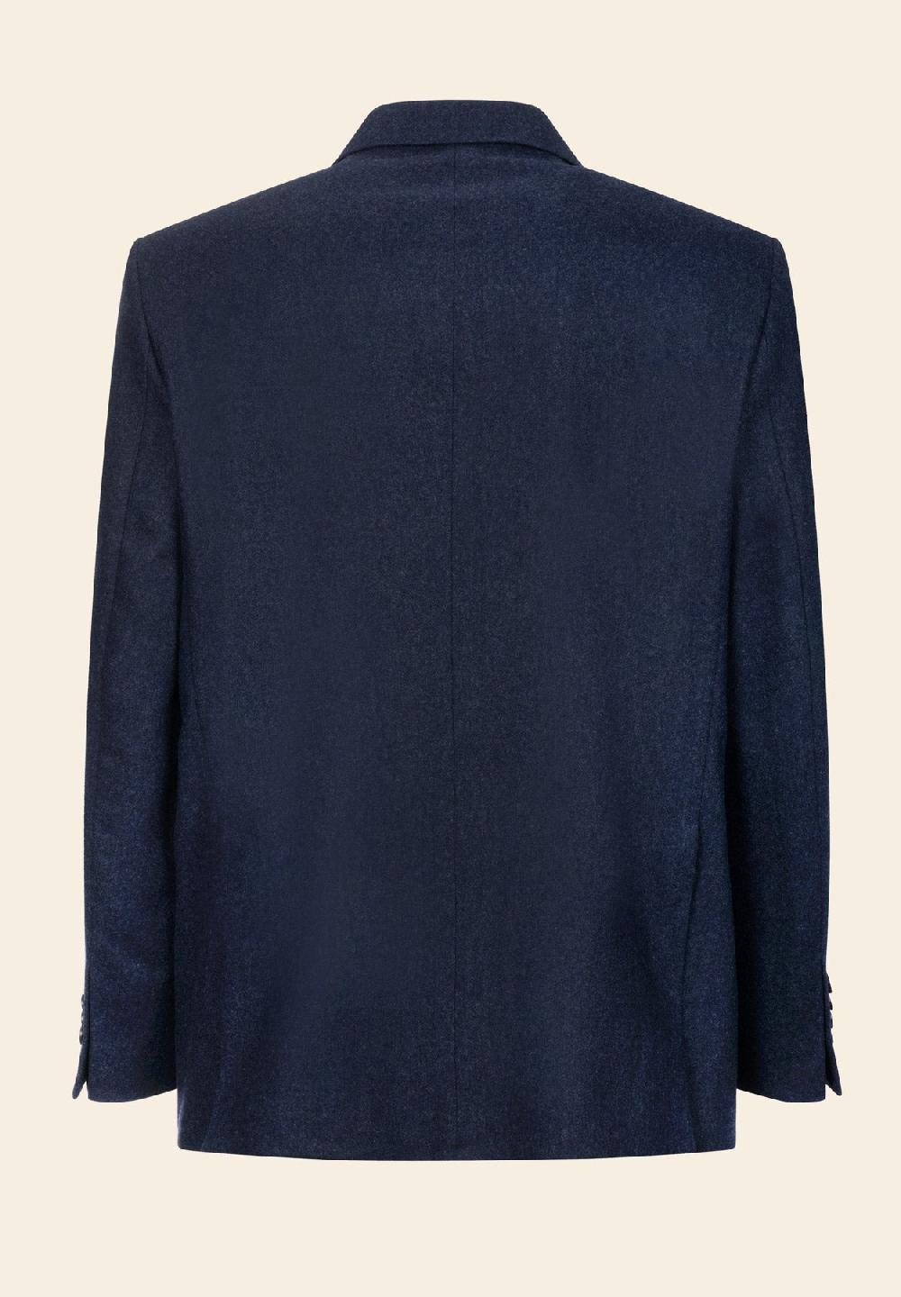 Angelico Giacca blu misto lana comfort fit 2025