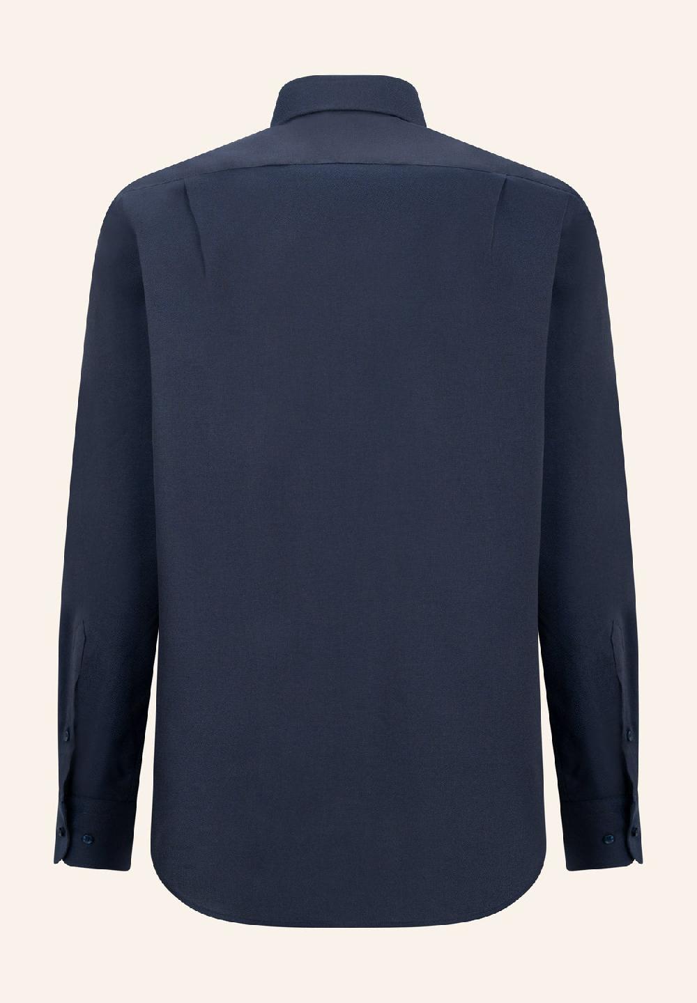 Angelico Camicia blu oxford cotone comfort fit Negozi Online
