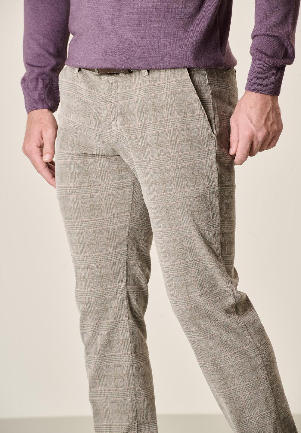 Angelico Pantalone fango fustagno Galles tinto capo slim fit Acquista Ora
