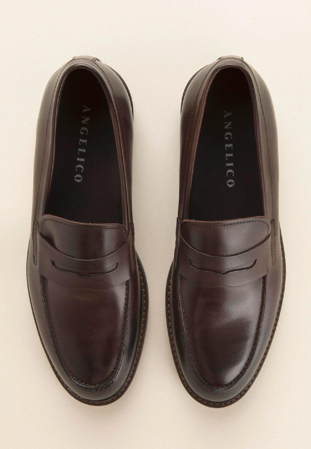 Angelico Mocassino marrone pelle
