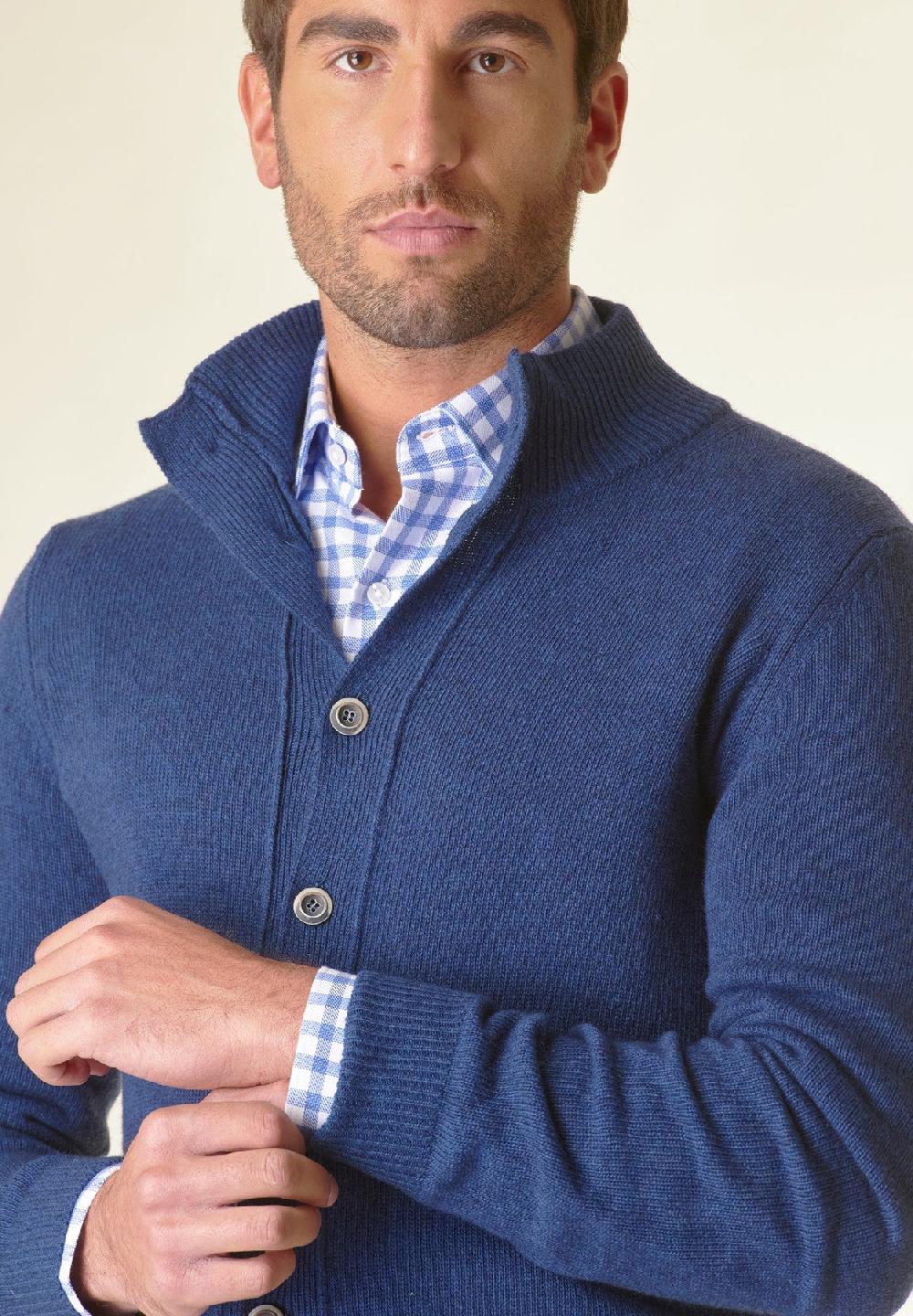 Angelico Giacca in maglia avio mano cashmere Convenienza