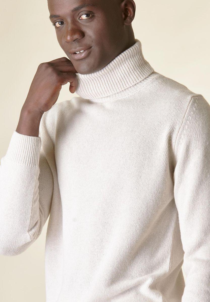 Angelico Dolcevita ecrù mano-cashmere Economico