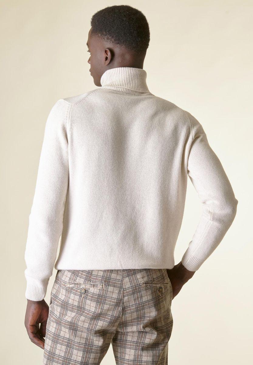 Angelico Dolcevita ecrù mano-cashmere Economico