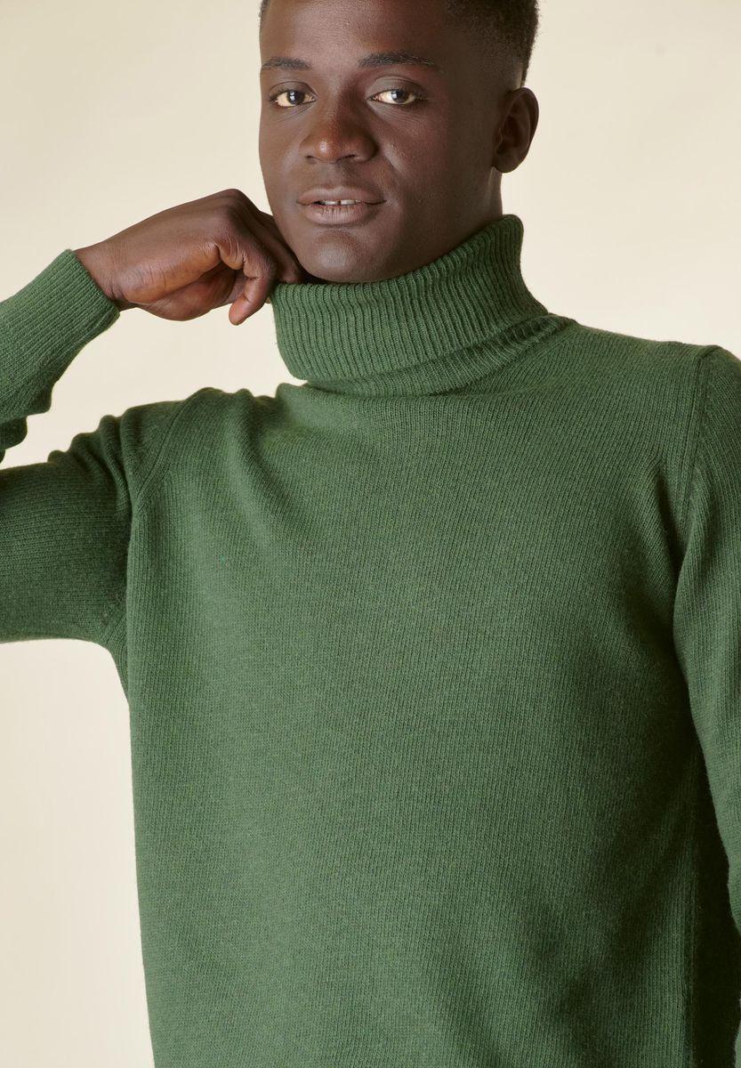Angelico Dolcevita verde loden mano-cashmere Online
