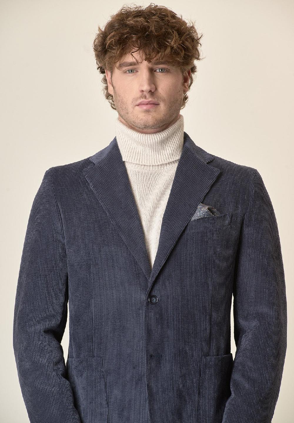 Angelico Giacca blu velluto Spedizione Gratuita