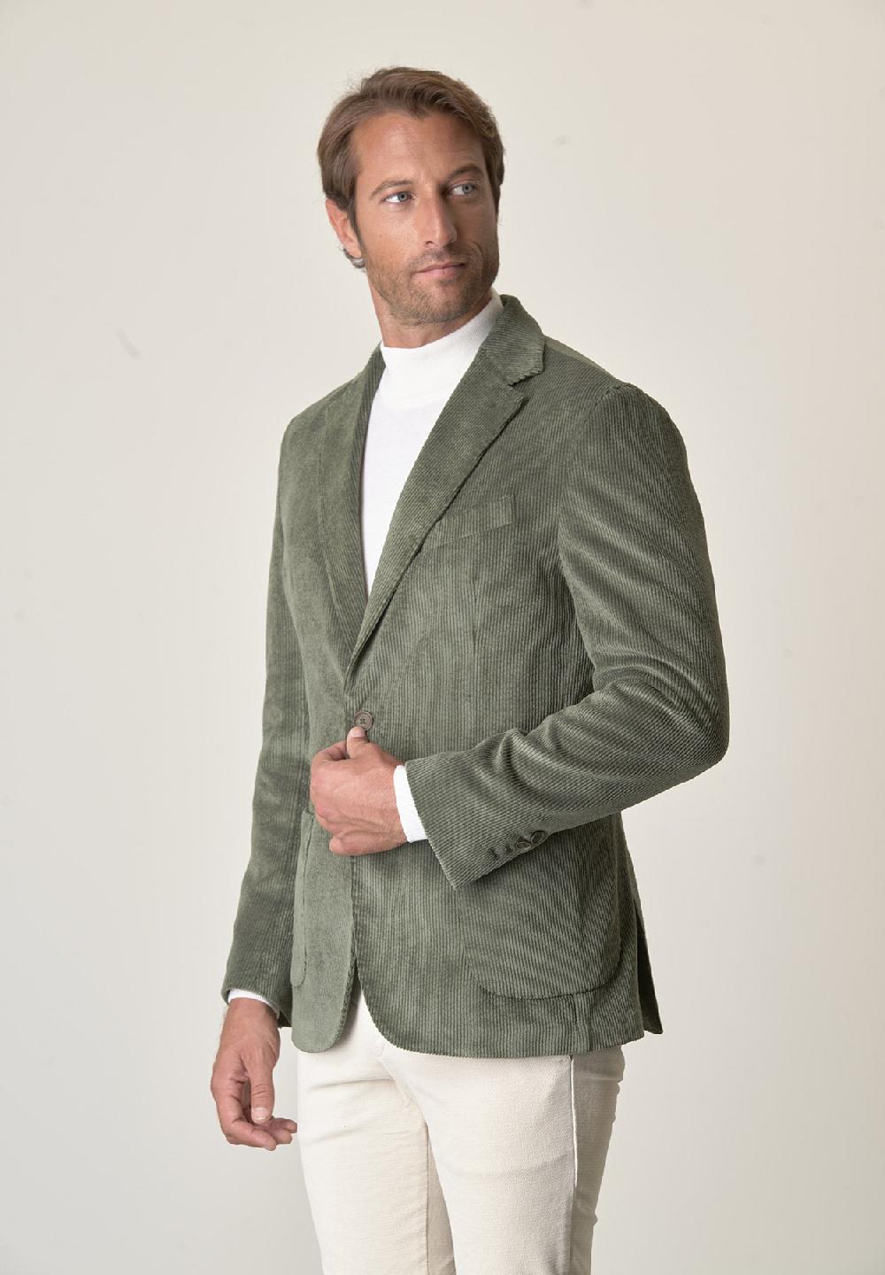 Angelico Giacca verde velluto Pezzi Unici