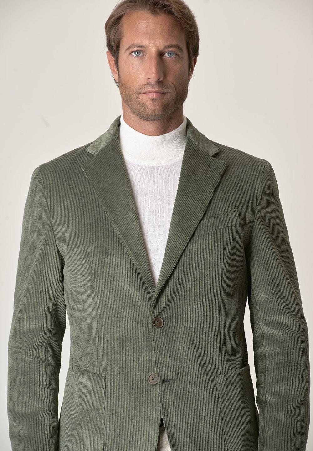 Angelico Giacca verde velluto Pezzi Unici